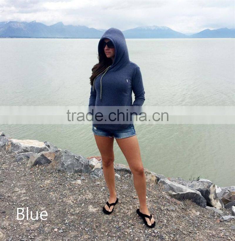 Wholesale Trendy Side Pocket Hoodie for Women Oversized Gym Sweatshirts Personalized Jersey Plain Dyed Apparel for Female