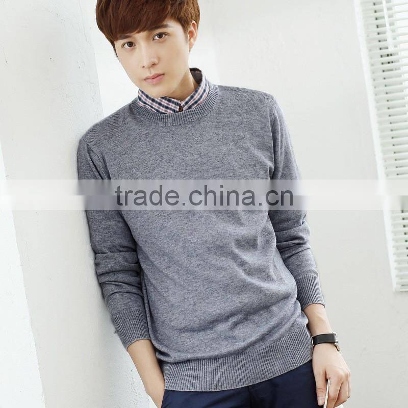 Men Sweater 2017 Custom Cotton Wool Knitted latest sweater designs for men