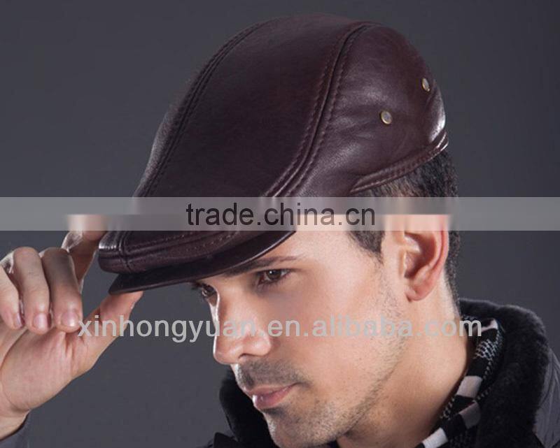 custom Fashion plaid duckbill pub cap hat