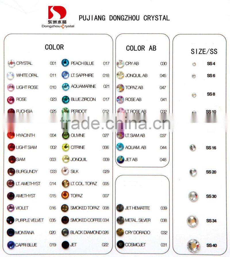 China factory wholesale decorative shiny leed free and multi size loose Decorative Ornament crystal dmc hotfix rhinestone