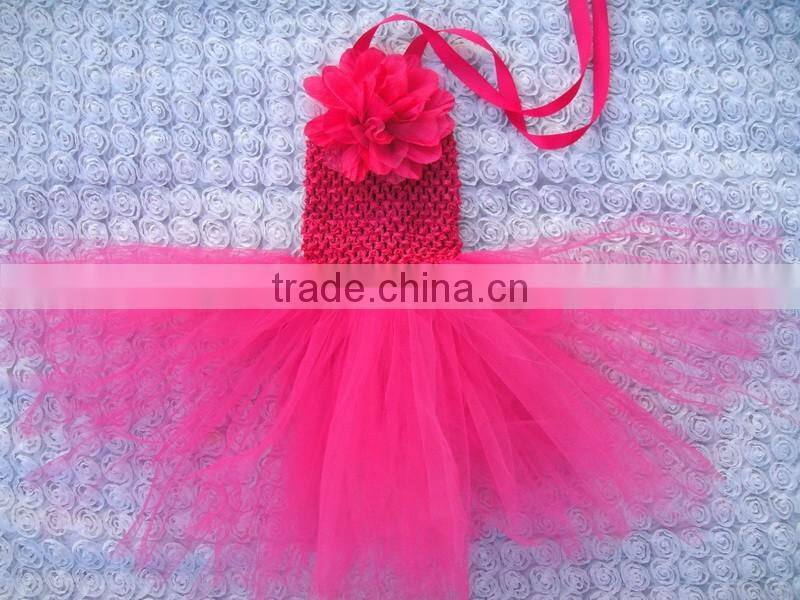 crochet top tutu lined kids mini short skirt