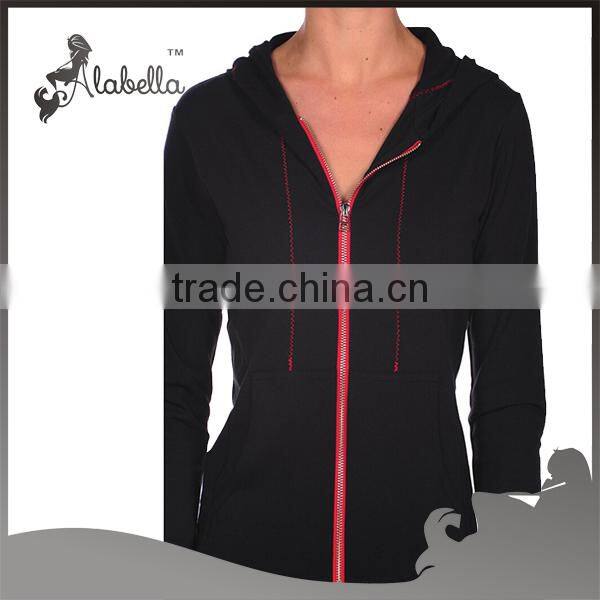 high quality lady's jersey jacket/jersey women jacket