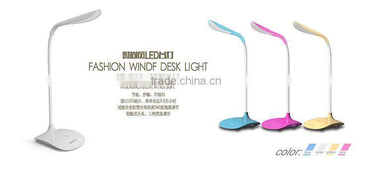 HOT LED Touch On/off Switch Desk Lamp Children Eye Protection Student Study Reading Dimmer Foldable Rechargeable Led Table Lamps