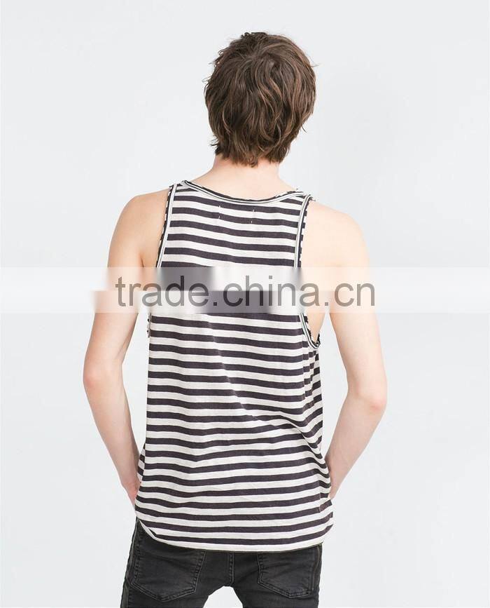 Custom fashion stripe design man vests
