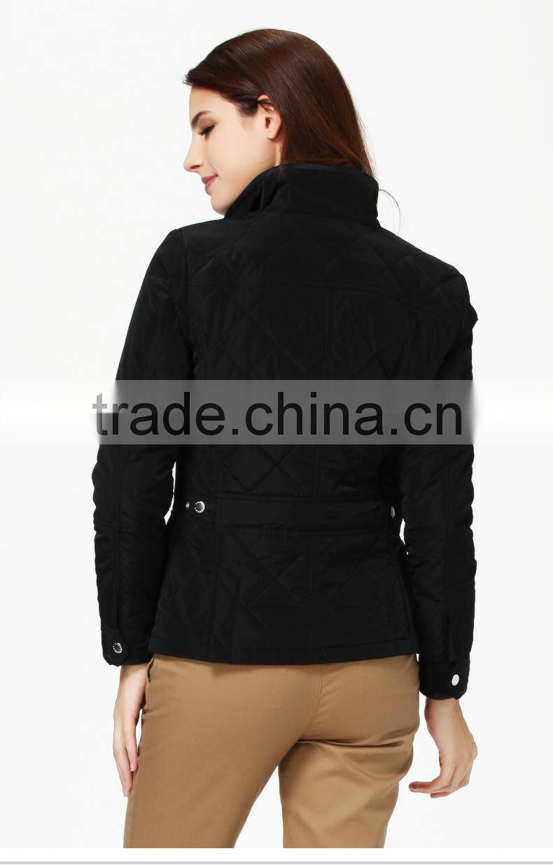 Best Popular Ladies Quilting Short Jacket With Stand Collar