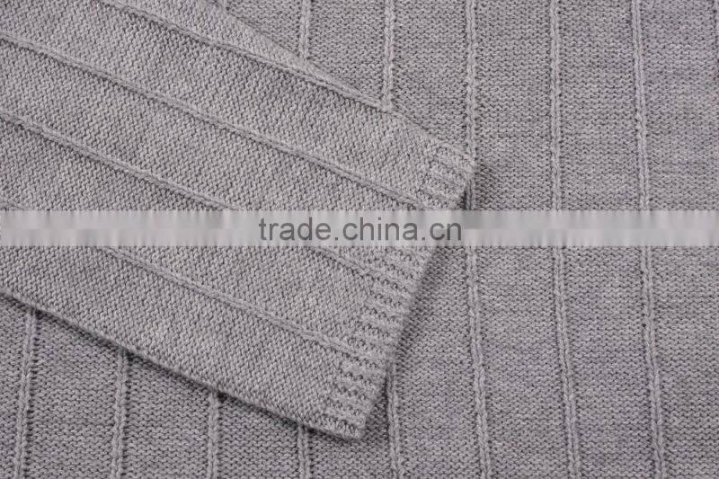 New Fashion Gray Long Sleeve Sweater