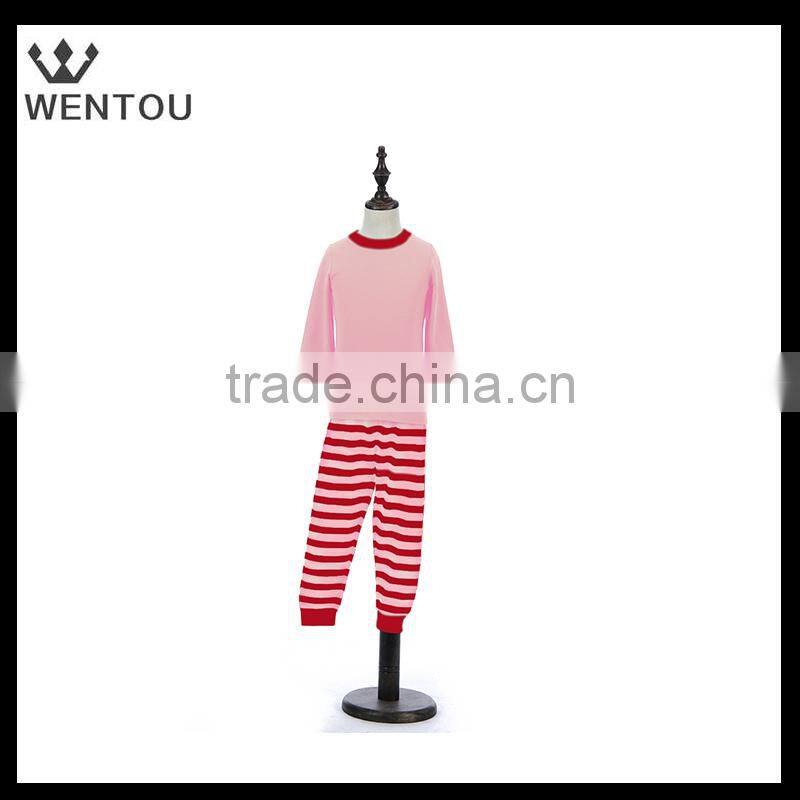 Wholesale monogrammed stripe Valentines pajamas