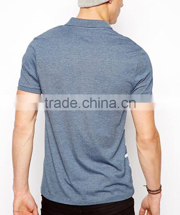 Men's fashion design stripe polo shirt custom polo shirt design with combination