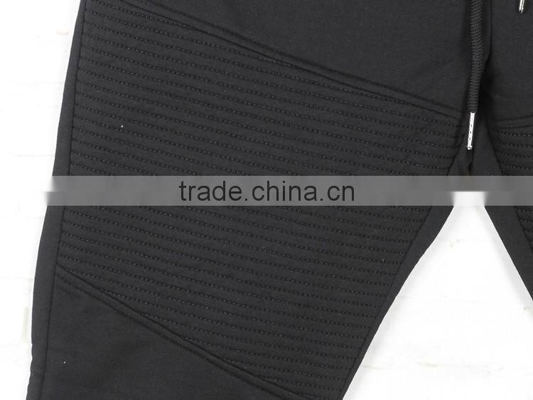 mens oem service streetwear wrinkled drop crotch joggers/pants clothing men