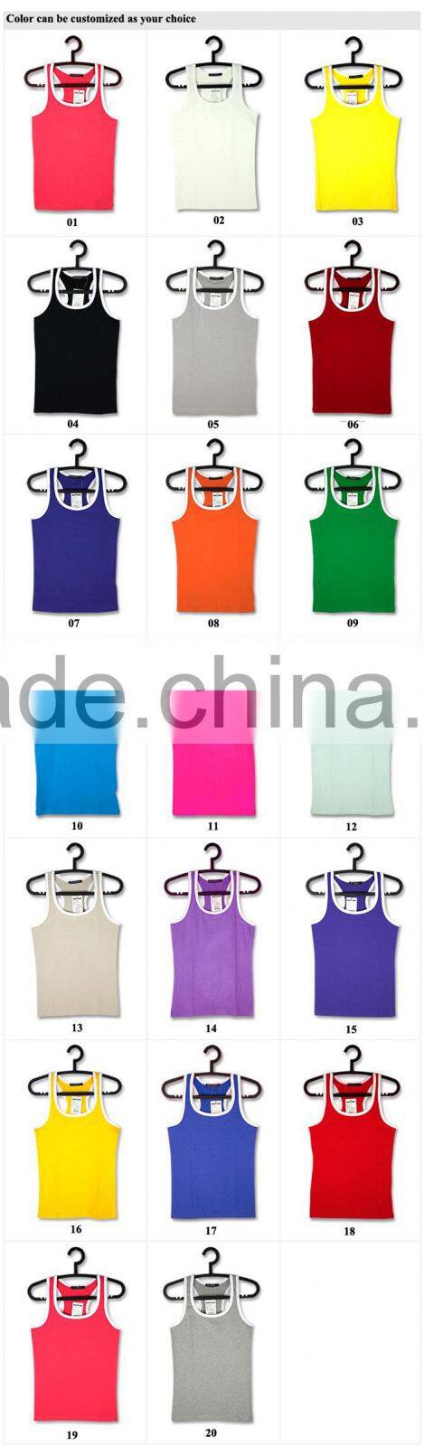 custom cheap cotton /polyester/spandex women tank tops