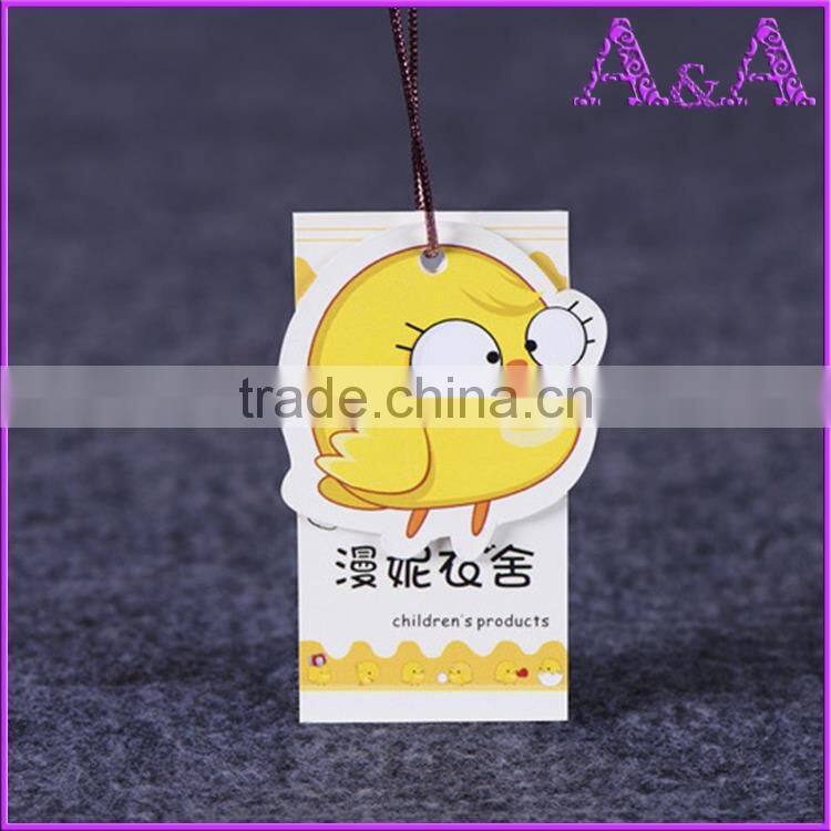 Silver stamping paper hang tag,clothing tag,price tag