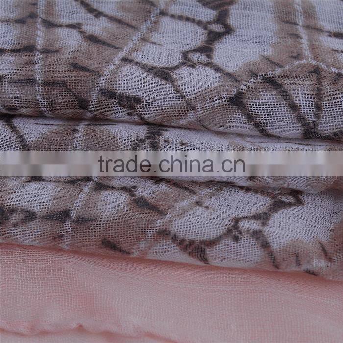 Voile Scarves & Wraps Rectangle Light Brown Halloween Cobweb Bulk Scarves