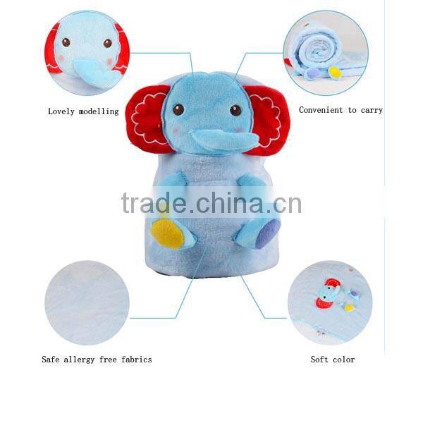 soft knit baby animal receiving blanket whosale made in china