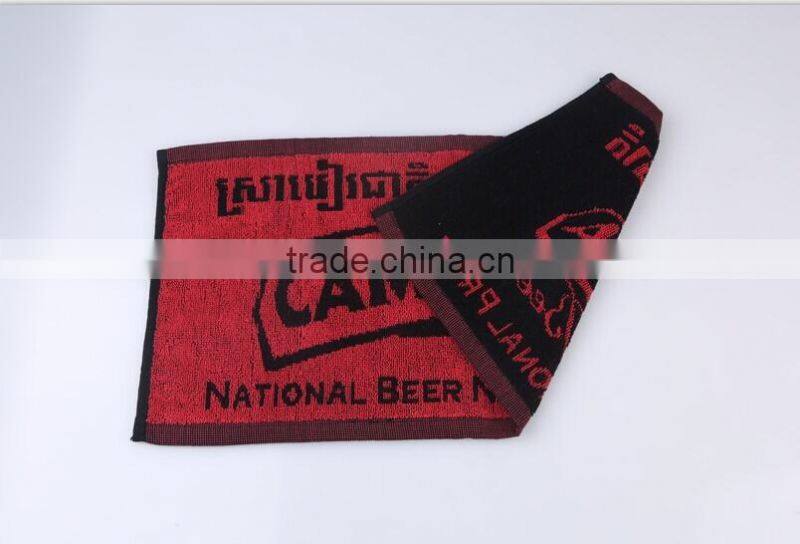 100% cotton yarn dyed figured gym towels