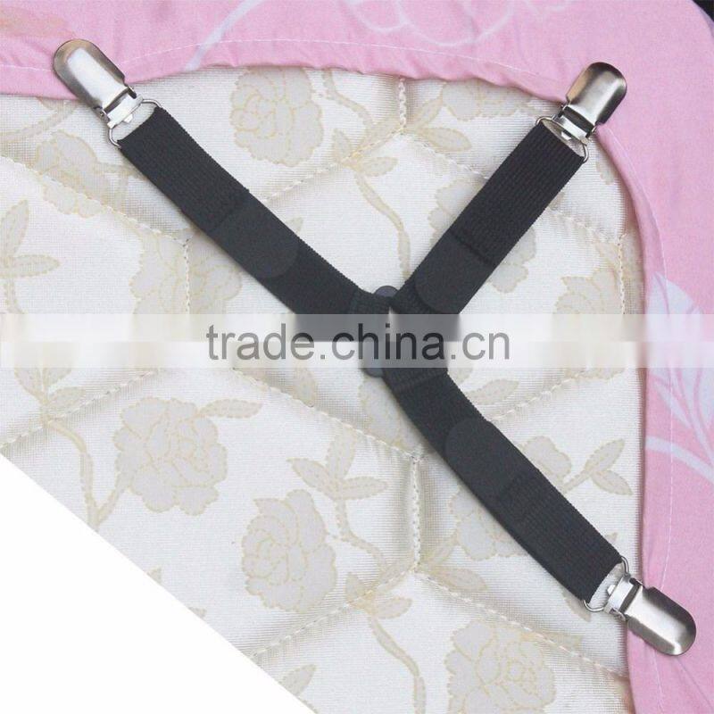 4 Pack Triangle Bed Mattress Sheet Clip Grippers Straps Suspender Fasteners Holder