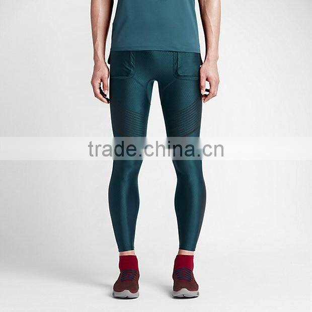 2016 good elasticity mens tights pantyhose fitness of pants for running