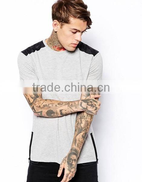 Wholesale Side Zipper Soft Fabric T-Shirt