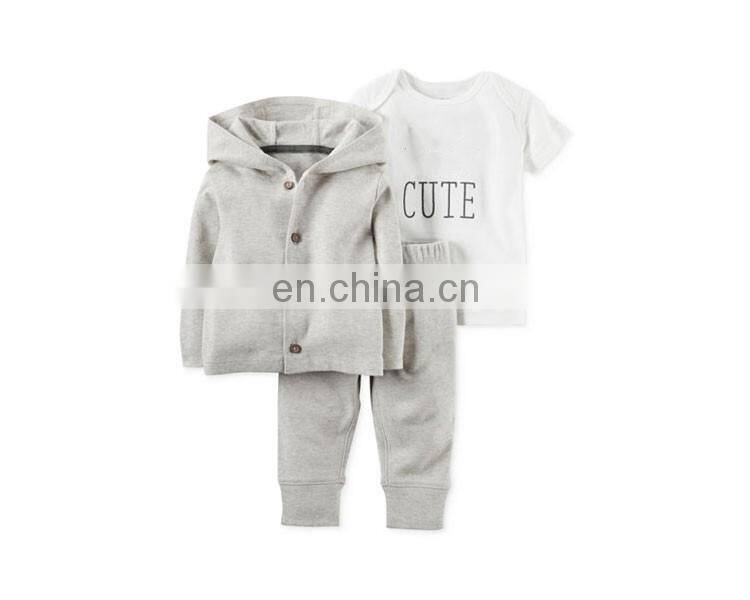 Baby Boys' or Baby Girls' Cardigan, T-Shirt & Pants Set from China