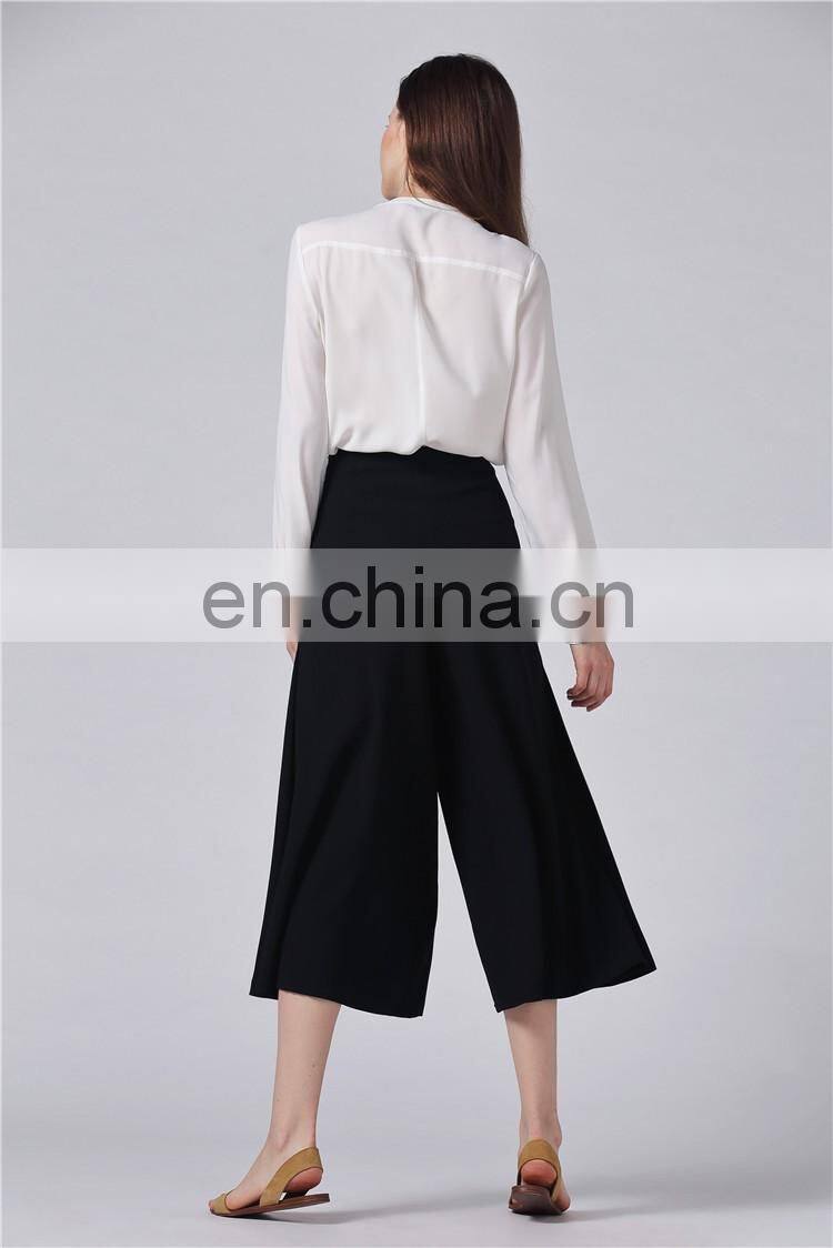 ISO 9001 Factory comfortable casual women loose wide leg pants