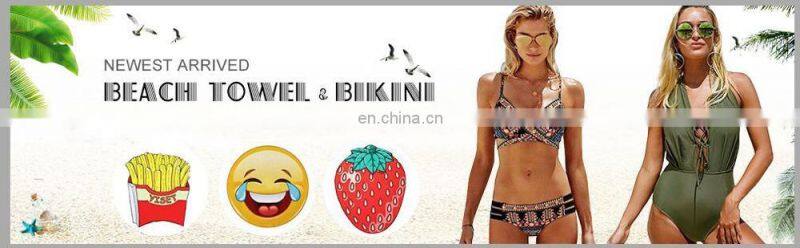 Wholesale Women Stripe Black Halter Neck One Piece Swimsuit Swimwear