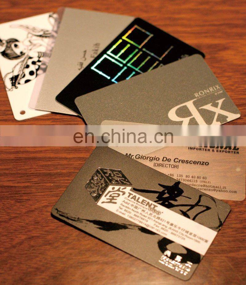 custom business plastic cards with logo embossed