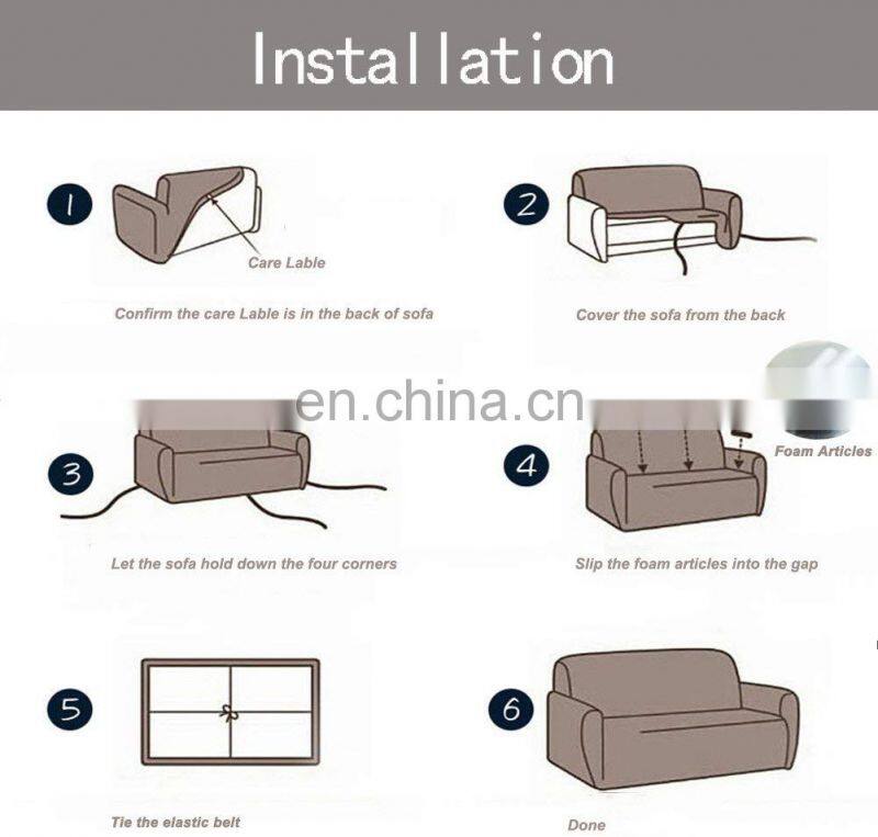 china factory Digital Printing Protect Elastic Sofa set cover printed sofa cover slipcover for Household Decoration
