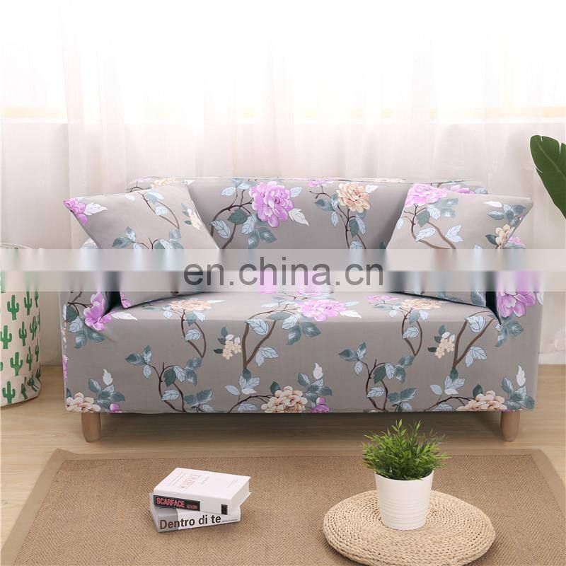Custom pattern digital printed loveseat Sofa Cover spandex sofa slipcover