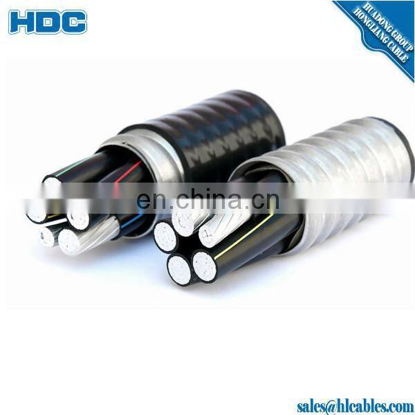 MC 12/4 10awg 12awg soft copper AA 8000 alloy conductor pvc insulation nylon jacket aluminum interlock armour cable