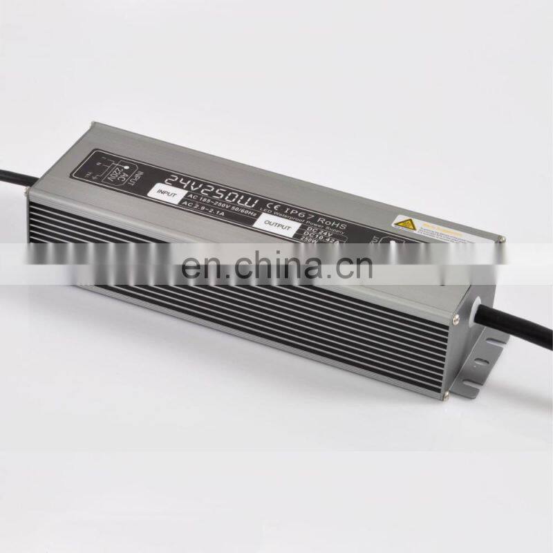 High quality power supply 24v waterproof IP67 24v 10a power supply