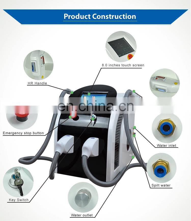 2019 Latest OPT Epilation Machine /Beauty Equipment Shr Hair Removal And Tattoo Removal Machine