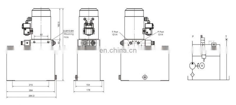 12V 1.5KW DC Hydraulic Power Pack Units