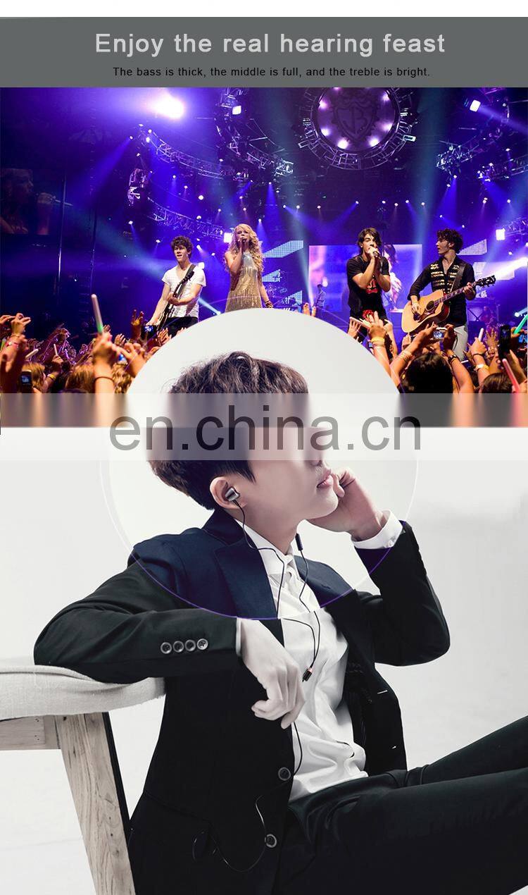 wired cable sport stereo earbuds headset headphone