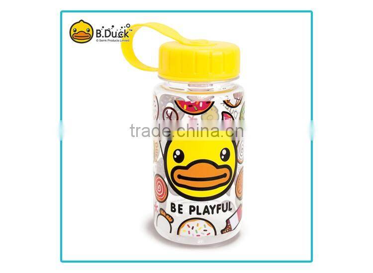 B.Duck design portable plastic sport drink water bottle hot sale