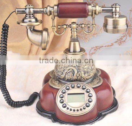 Antique Wooden Phone , Classical Wooden Style Telephone