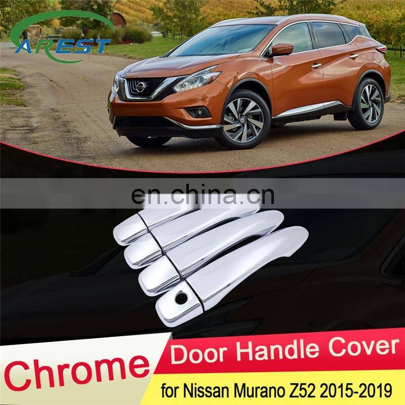 for Nissan Murano Z52 2015 2016 2017 2018 2019 Luxurious Chrome Door Handle Cover Exterior Trim Catch Car Stickers Accessories