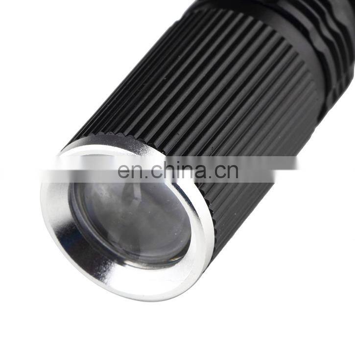 LED 600 Lumen Zoomable Focus 7W Q5 Mini Torch Flashlight Water Resistant LED Rechargeable Flashlight