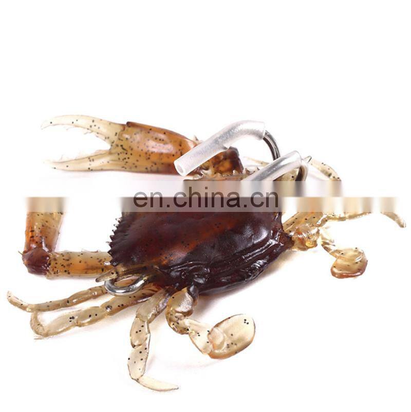 Amazon High Quality 6 Colors Sinking Saltwater Ice Fishing Biats 8cm 19g Soft Crabs Fishing Lures