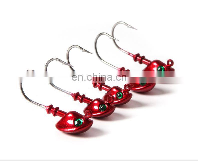 Company supply OEM Sinking fishing jig head hook