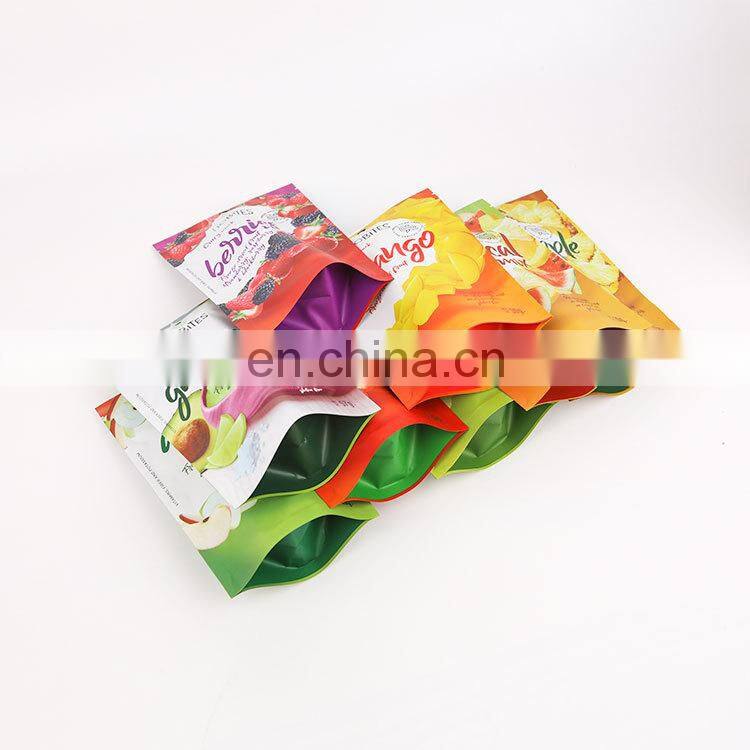 Custom logo smell proof aluminum foil nuts dried food packaging bags with matte finished