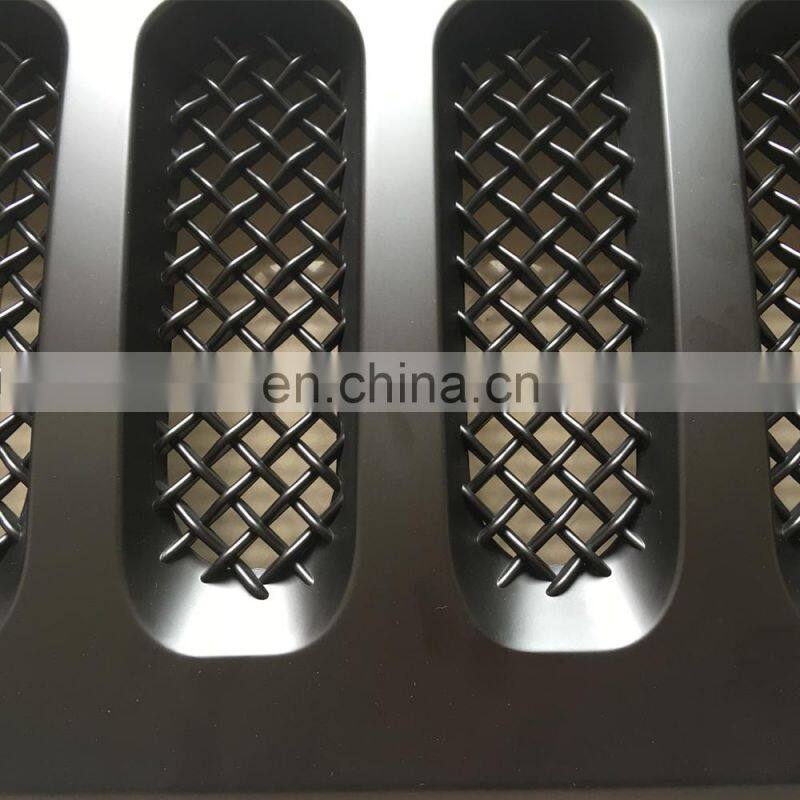 J189-5 black angry car grille ABS front grill for jeep for wrangler jk