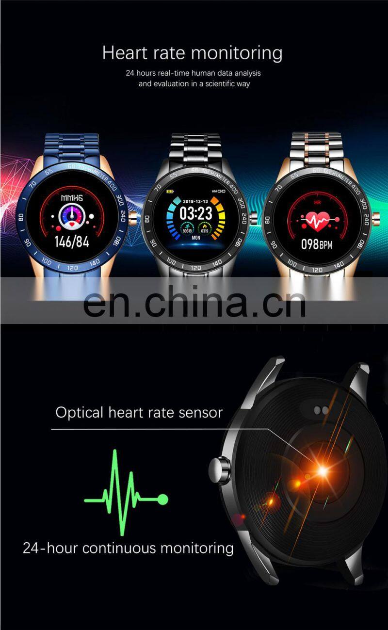 LIGE Steel Band Smart Watch Men Heart Rate Blood Pressure Monitor Sport Fitness Tracker Waterproof Reloj Smart Watch