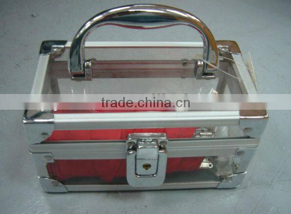 New design aluminum travel jewelry case
