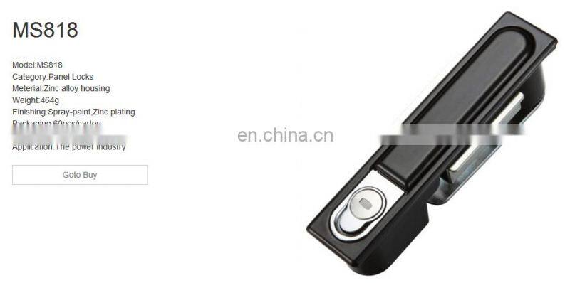 MS818 Zinc Alloy Grey Chrome Coated Industrial Cabinet Plane Lock