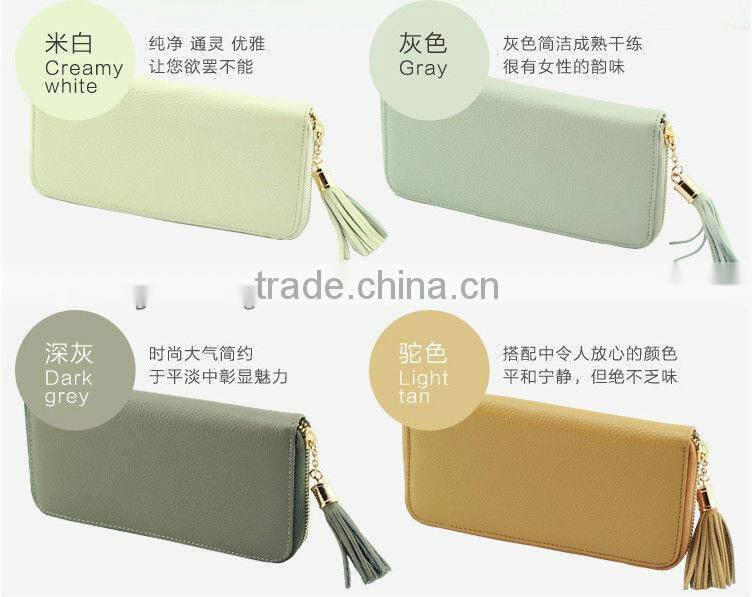fine designer leather ladies clutch wallet