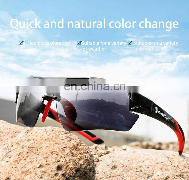 Mountain bike color-changing cycling glasses for men and women, bicycle outdoor sports windproof glasses equipment