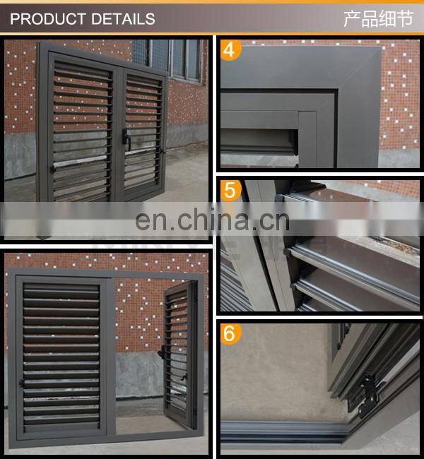 Customized Removable Exterior Aluminium Shutters Louver Vertical