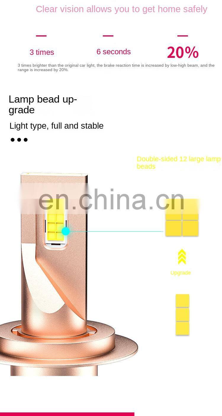 Factory S6 120w 3800LM projector lens H1 H4 h11 h7 9005 9006 9012 auto car led light motorcycle bulb h4 led headlights