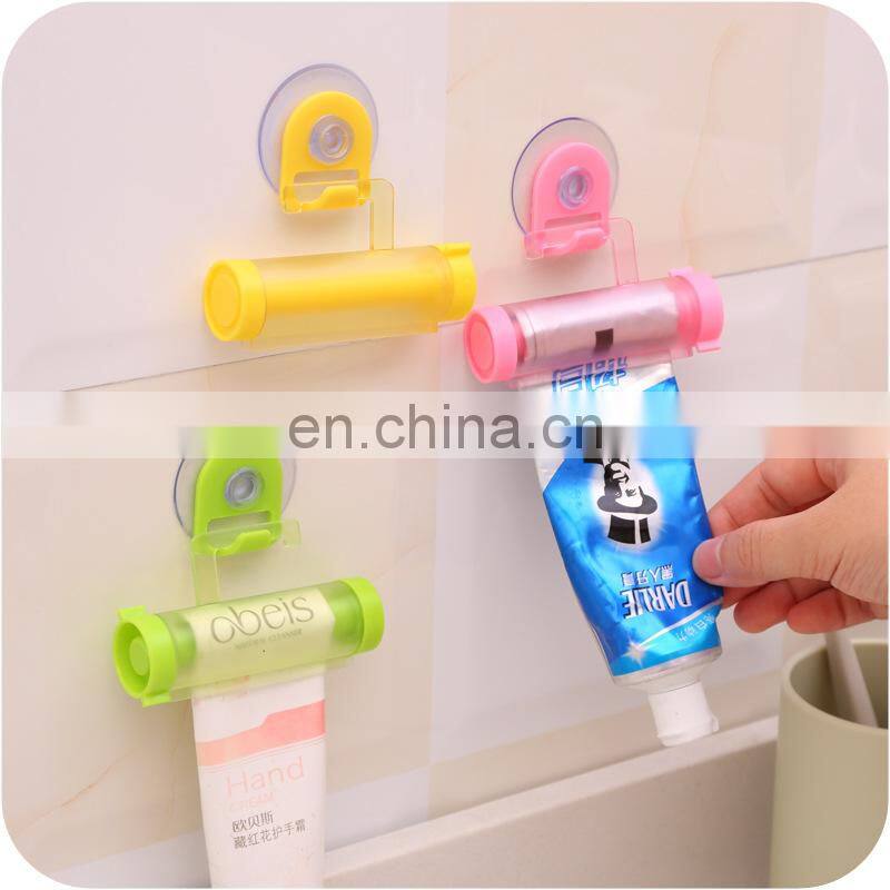 Manual Dispenser Rolling Squeezer Toothpaste Dispenser Tube Sucker Holder Bathroom Accessories