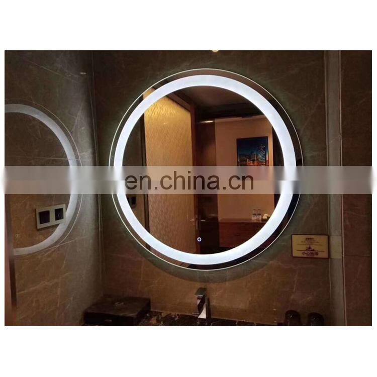 Hotel Silver 5mm Wall Mounted Oval Bathroom Smart Decorative Mirror