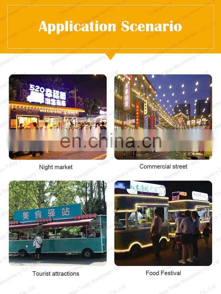 mobile deep fryer food carts Ice Cream bbq dining car fast food truck